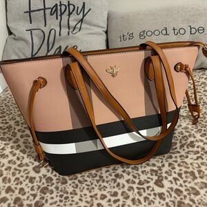 Large tote bag - faux leather